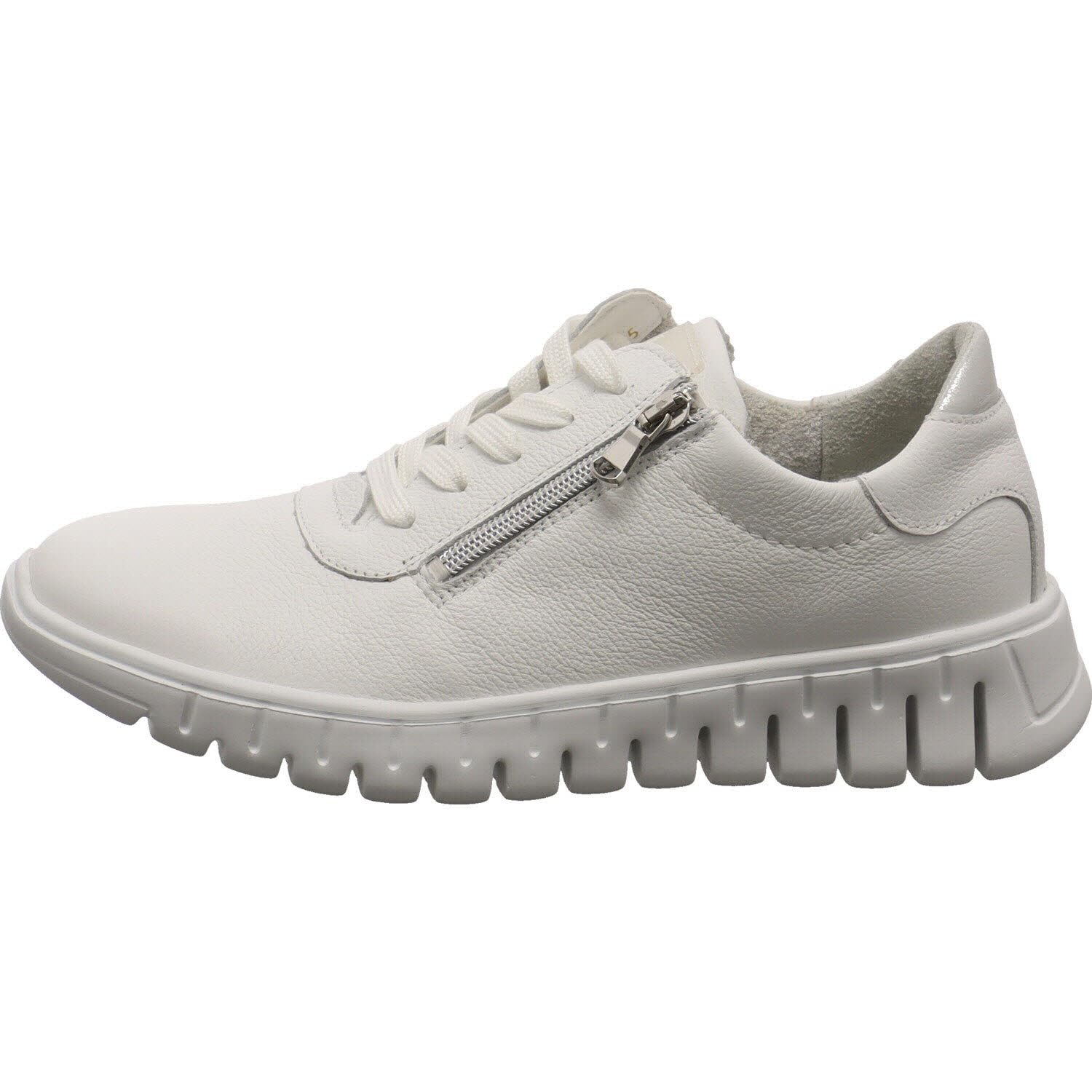 Waldläufer H-Birdy Damen Sneaker Low Leder weiß
