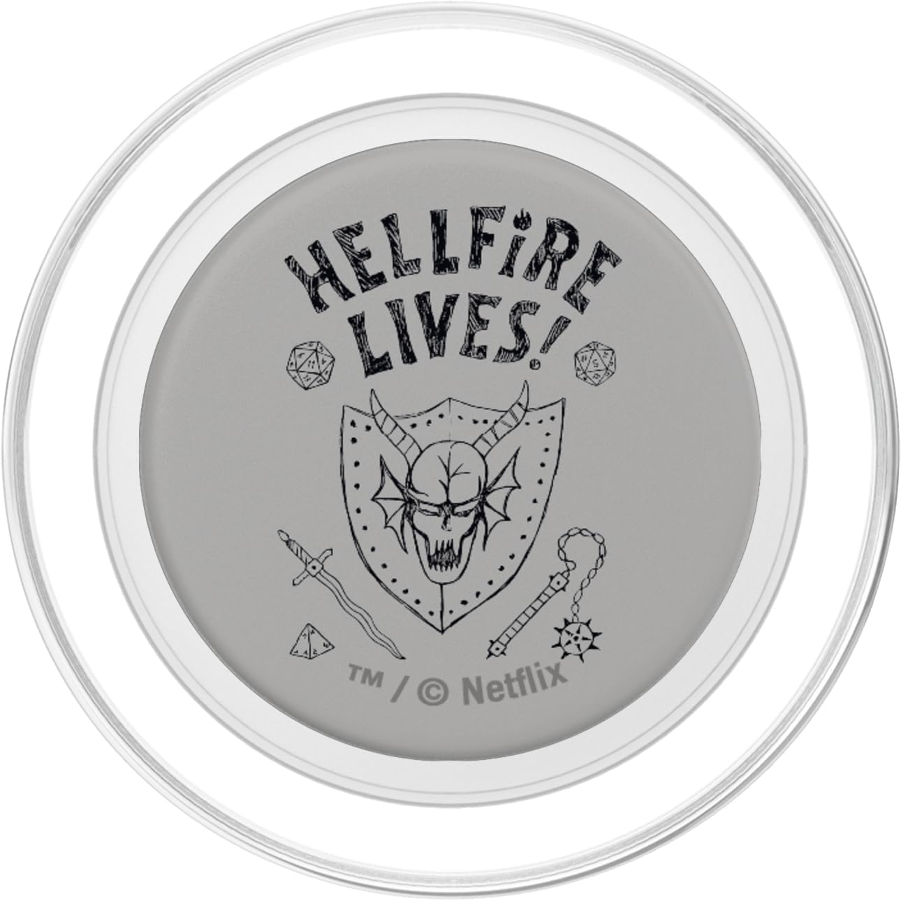 Stranger Things Hellfire Lives Officially Licensed PopSockets PopGrip for MagSafe