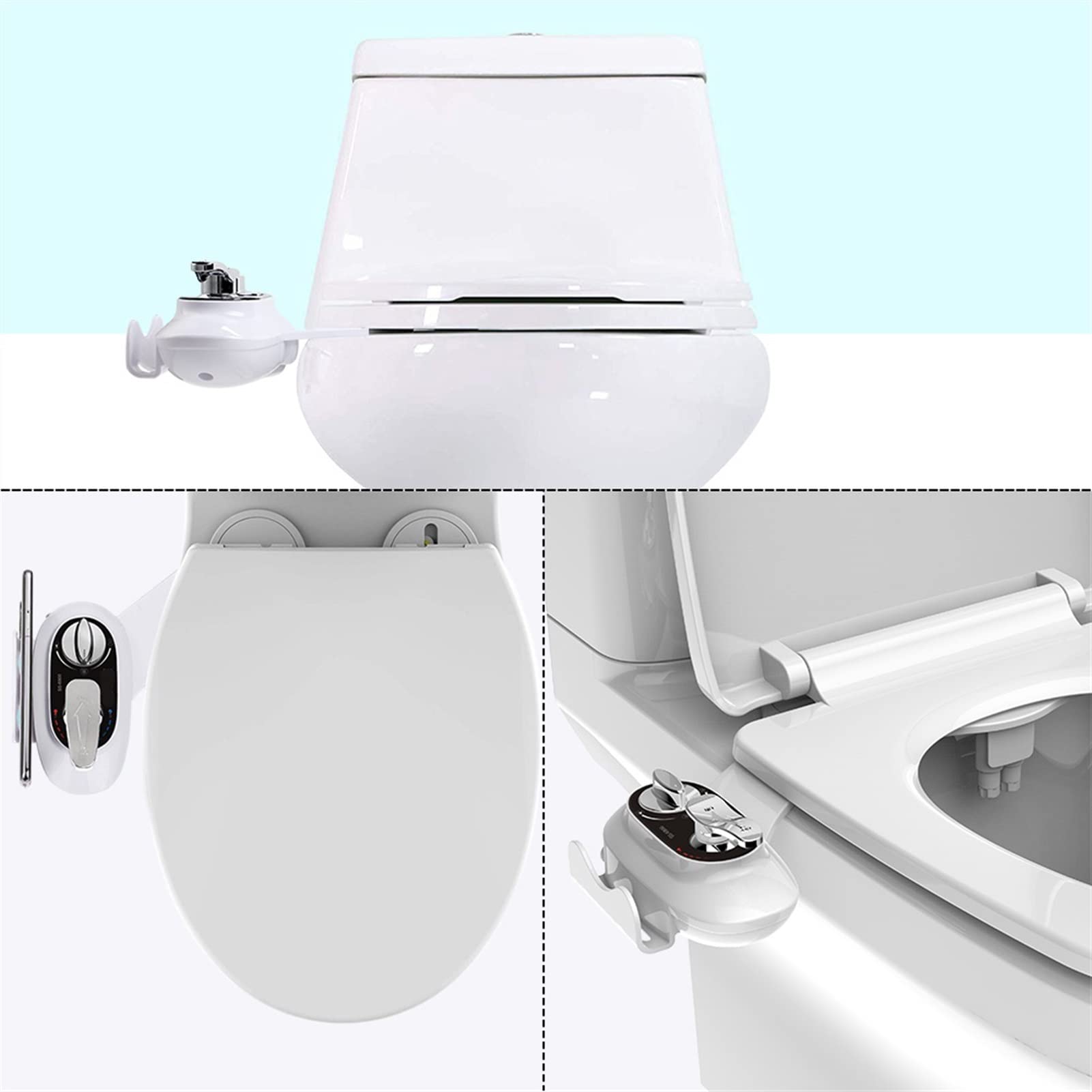 Osobista higiena nieelektroniczna ultra cienka toaleta siedziska bidet kropidła dysza czyszcząca dysza dysza gorącej i zimnej pistoletu wodnego prysznicowy prysznic