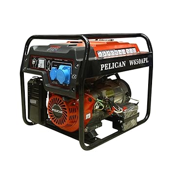 AK POWER SERVICE PELICAN- W650APL 5,500-Watt Powered Petrol Generator with Self Starter(Red with Black)