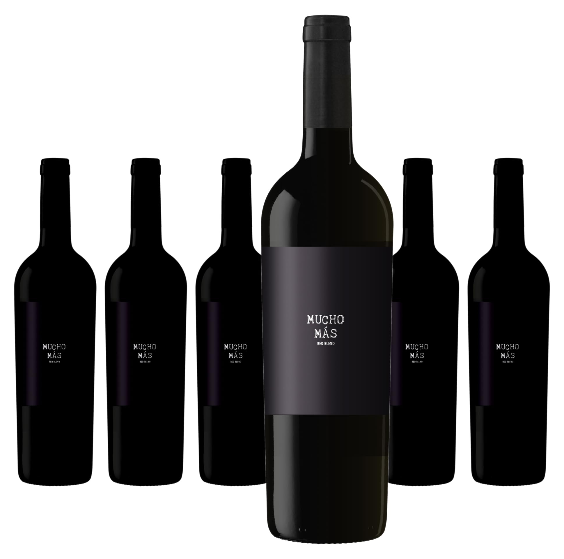 Félix Solís Mucho Más Tinto - Black Edition - Rotwein aus Spanien - 6 x 0,75L