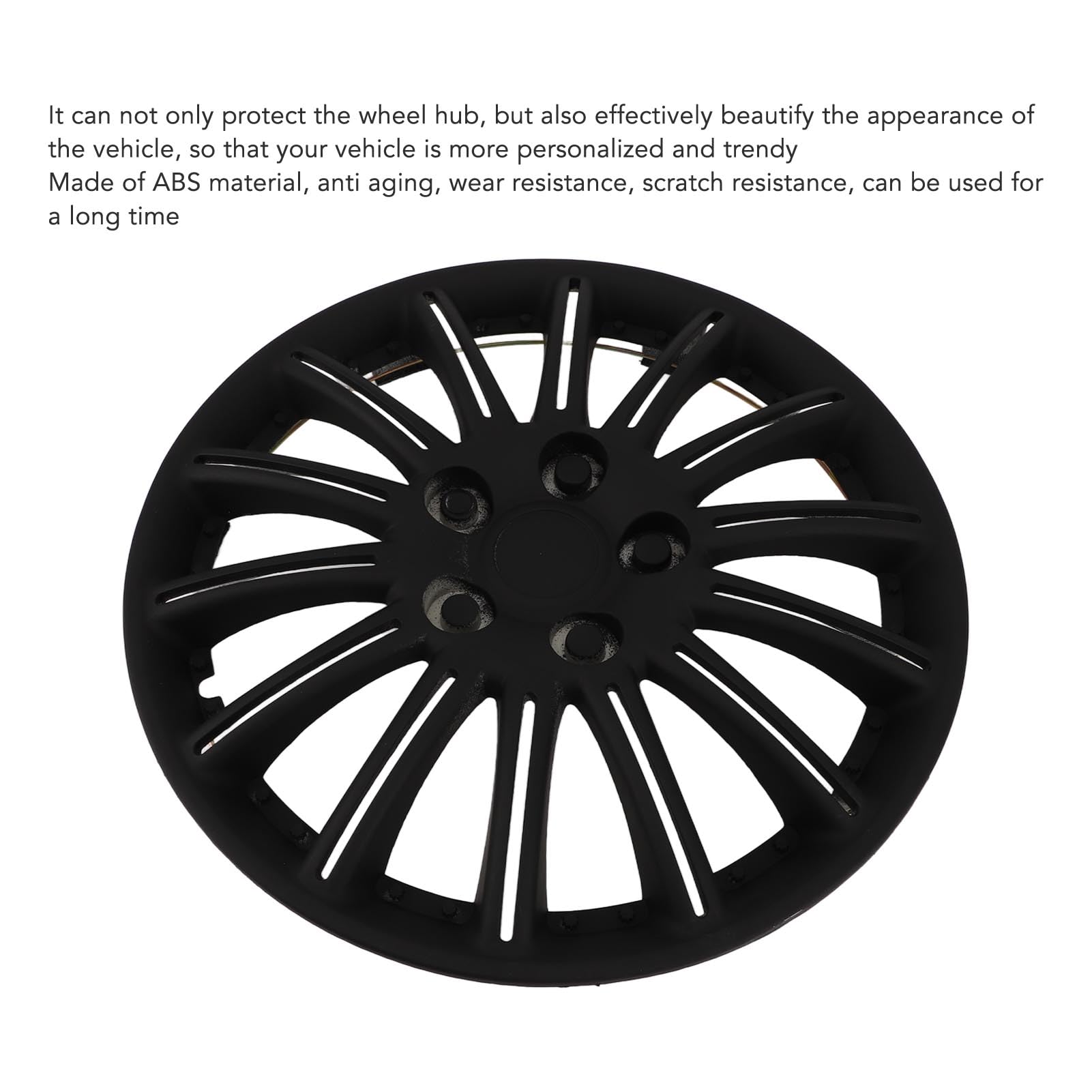 Enjoliveurs Moyeu Roue 13 Pouces - Décoratifs Et Protecteurs Pour Voiture - Installation Facile Sans Outils - Résistants à L'Eau