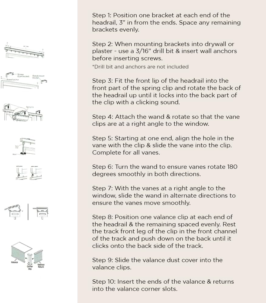 BlindDen - Vinyl Vertical Window Blinds for Home - Vertical Blinds for Sliding Glass Doors - Infinity Gold, 52" Wide x 48" Long