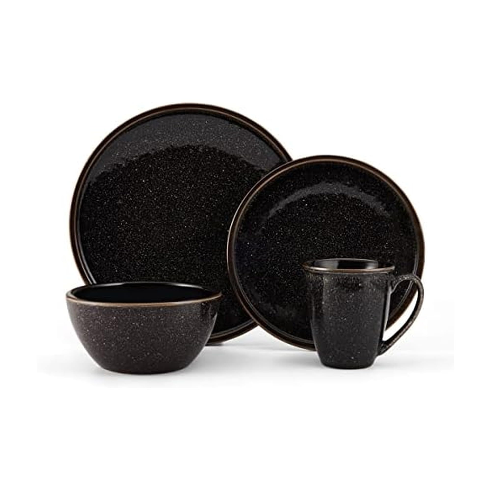 Amazon.com | Mikasa Barrett 16 Piece Dinnerware Set, Service For 4