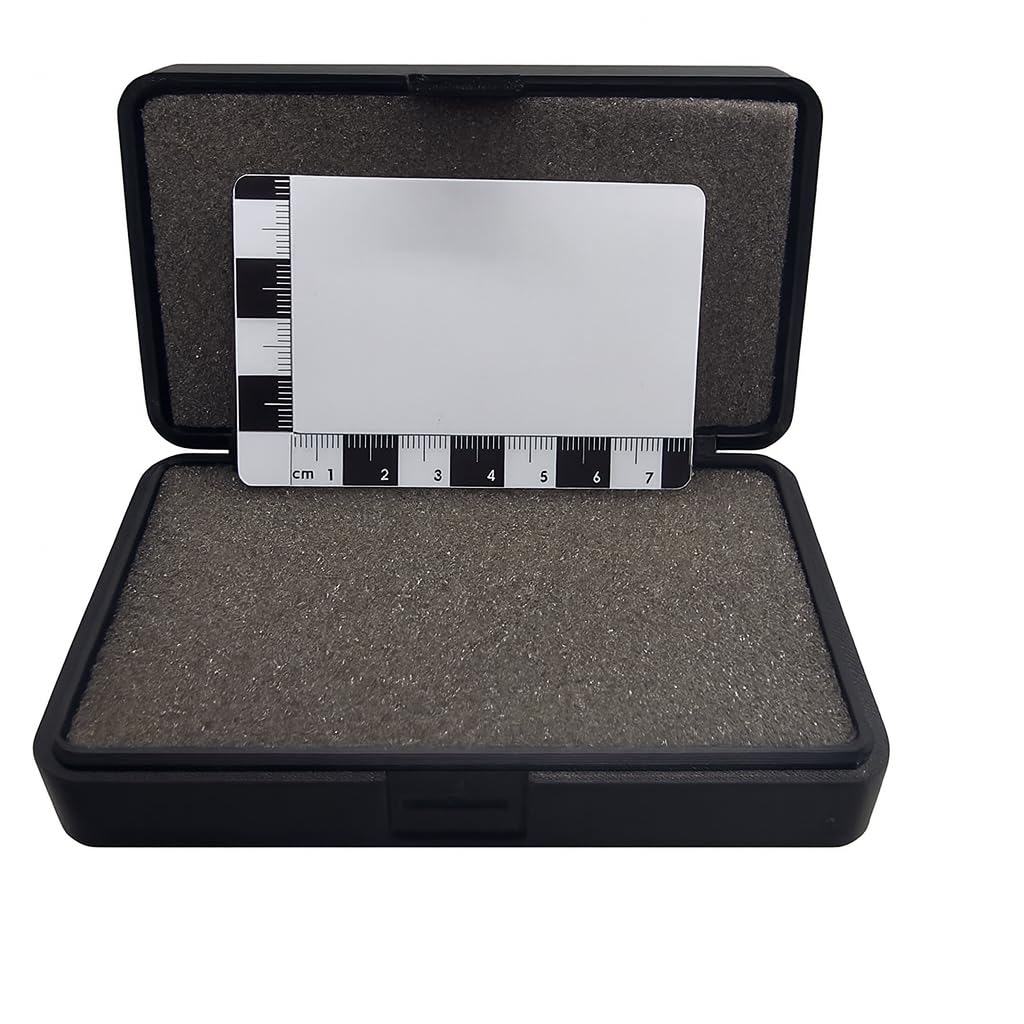 Metal Detecting Finds Box with foam inserts and Free Scale Card Protect your finds in the field. (Black)