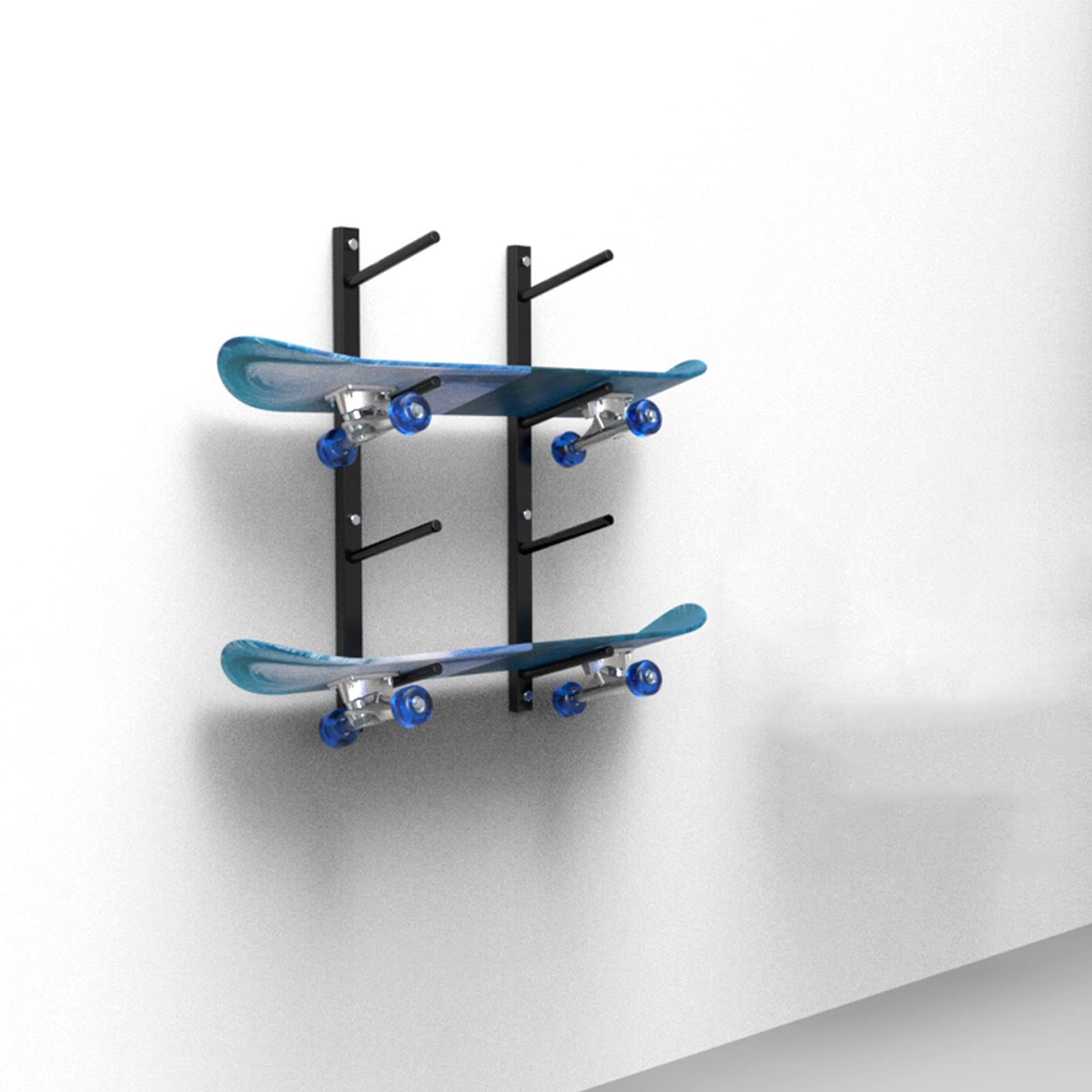 DYK&NX Support Mural pour Skis Mixte, 4 de Rangement pour Skis pour Suspendre des équipements de Garage, de Maison, de Bureau, de Salle de Sport