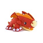 SoapSox Kids Exfoliating Bath Scrub (Scorch The Dragon) - Soft Animal Toy Wash Cloth Sponge with Soap Pocket Insert - Fun Loofah Characters for Babies, Kids and Children