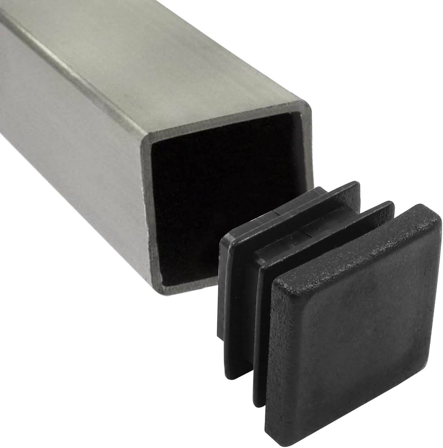 24 Pack 3/4 Inch (19mm) Square Plastic Plug, Square End Caps, Square Plastic End Caps Tubing Post End Cap for Square Tubing Post, Chairs and Furniture