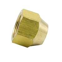 Vista 3 de Tapón de latón para llamarada, 516 pulgadas de diámetro exterior, SAE 45 grados de montaje de tubo acampanado (paquete de 5)