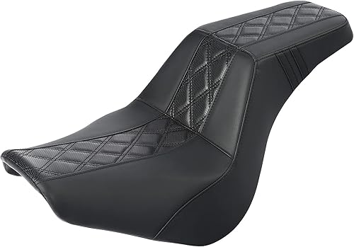 C.C. RIDER Asiento del Conductor y Pasajero Compatible con Harley 2018-posterior Softail Street Bob FXBB Softail Estándar FXST Street Bob 114 FXBBS