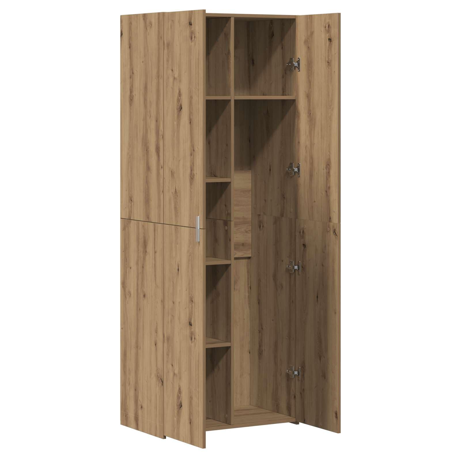 Buffet haut style maison de campagne avec finition rustique en bois, buffet haut avec espace de rangement généreux pour le rangement de la vaisselle, buffet rustique