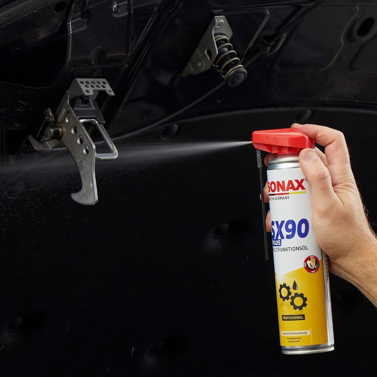 SONAX SX90 Plus Multifunktionsöl (6x je 400ml), Easy-Spray Rostlöser Schmiermittel Pflege-Öl