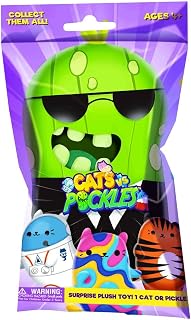 Cats vs Pickles - Mystery Bags - 1pk - 4" Bean Filled Plushies! Purr-FECT Stocking Stuffers and Teacher Gifts! Great for Holiday Exchanges & Under $10 Gifts.