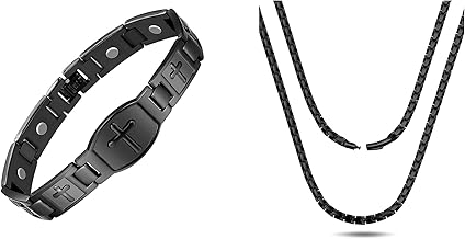 Jecanori Ultra Strength Magnetic Necklaces&Bracelet for Men