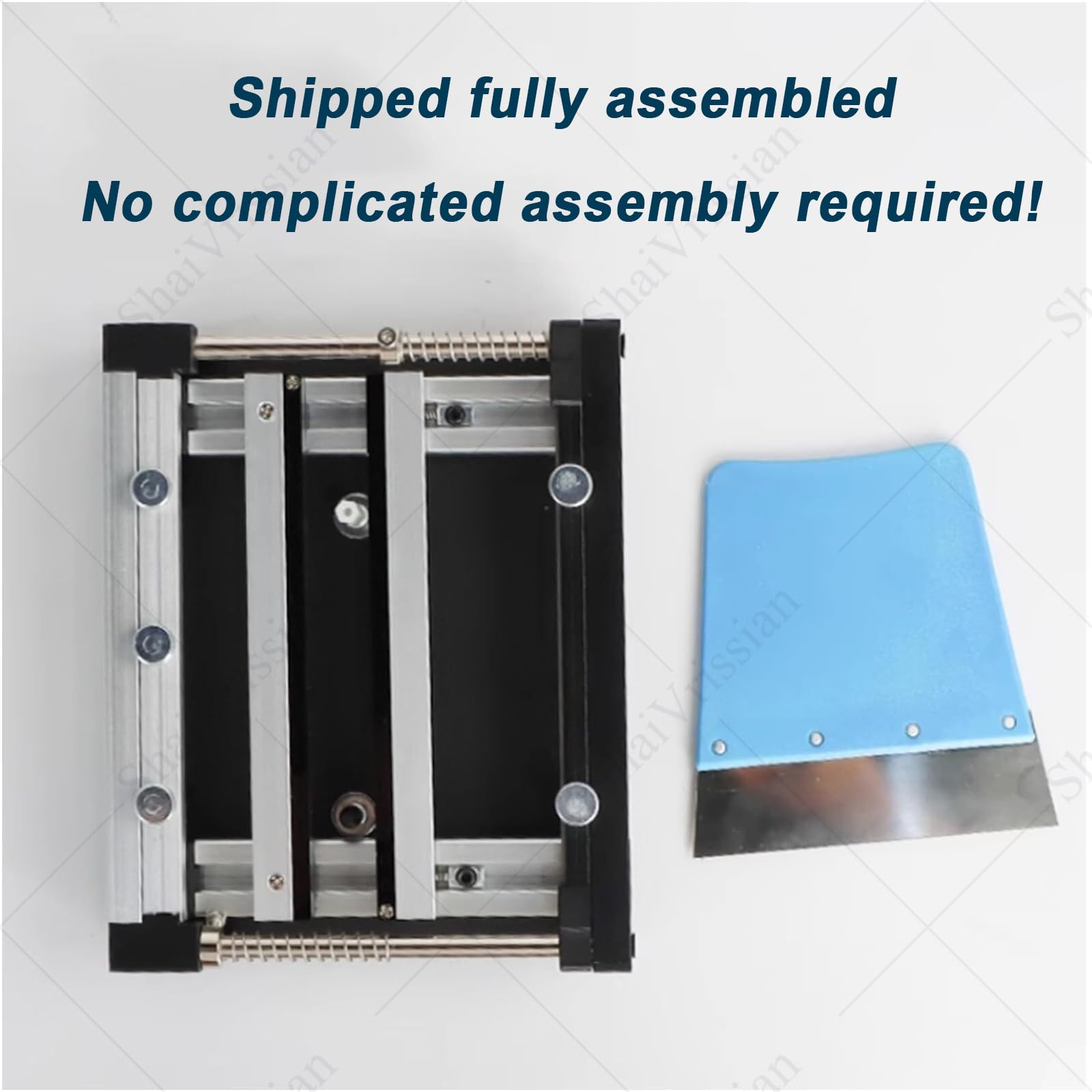 Impresora de pasta de soldadura de malla de acero, impresión de precisión para producción de lotes pequeños, mesa de pasta de soldadura manual de 20 x 20 pulgadas