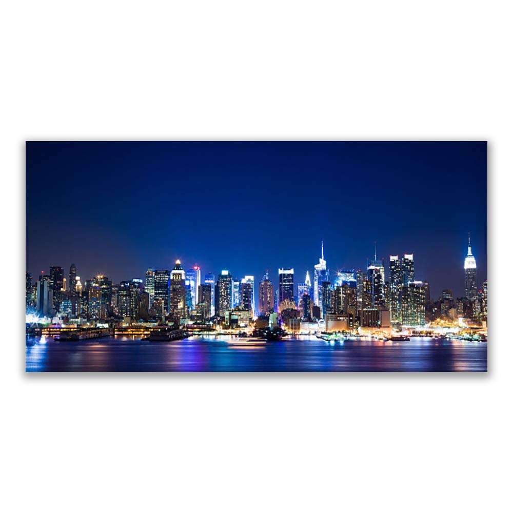 Tableau déco mural moderne design Tulup 120x60cm motif ville
