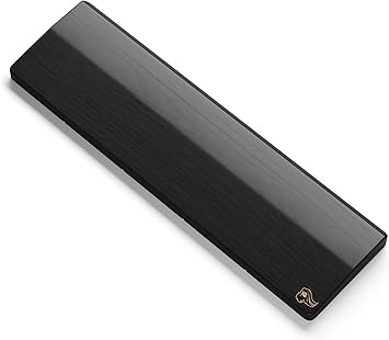 Glorious Wooden Wrist Rest - TENKEYLESS TKL - Onyx/Black - Mechanical Keyboards Wood Ergonomic Palm Rest| 14x4 inches/19mm Thick GV-87-DARK