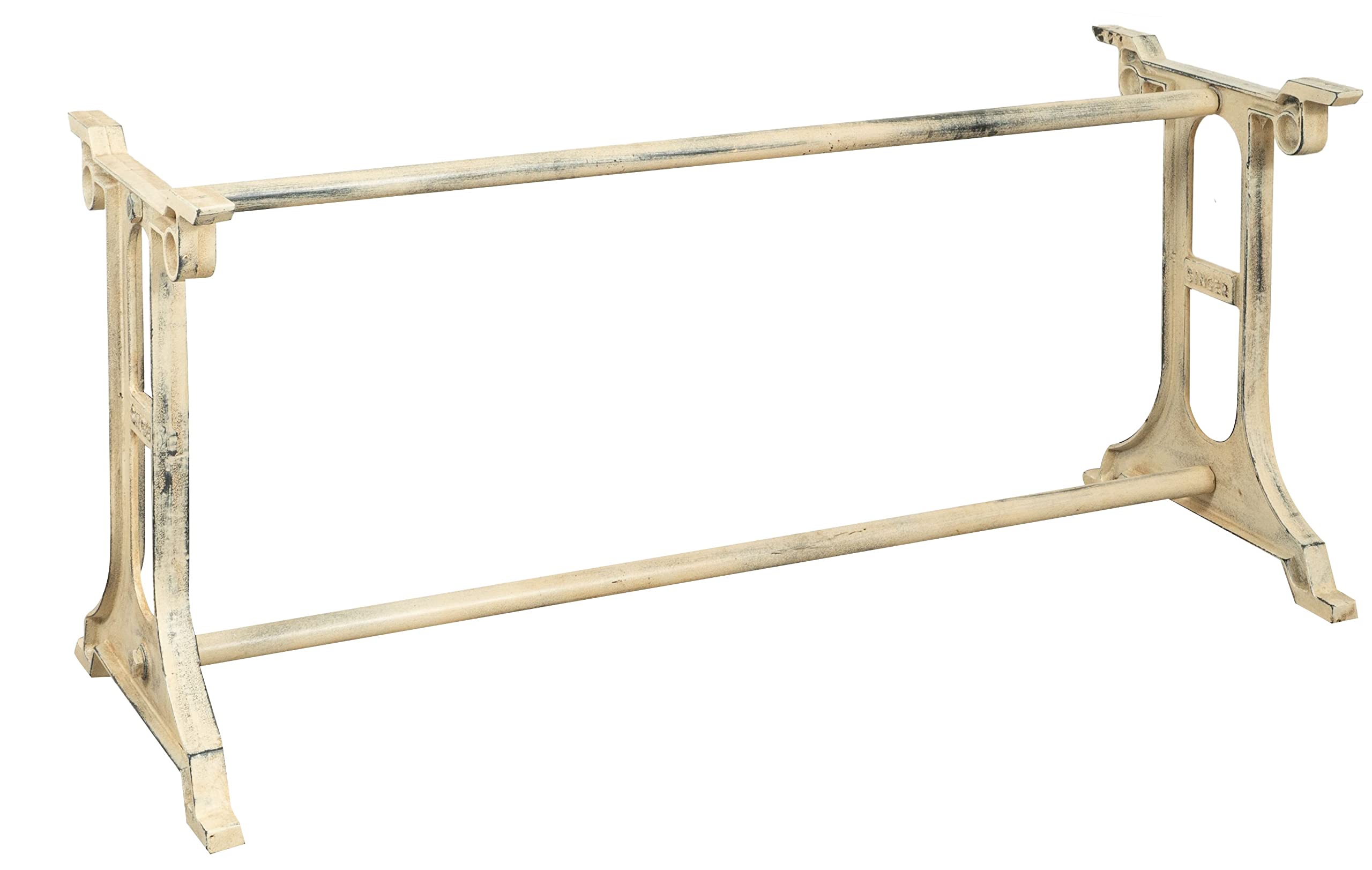 Biscottini base for cast iron table L156XPR55XH69 cm | Antique dining table base | Liberty table outside and inside