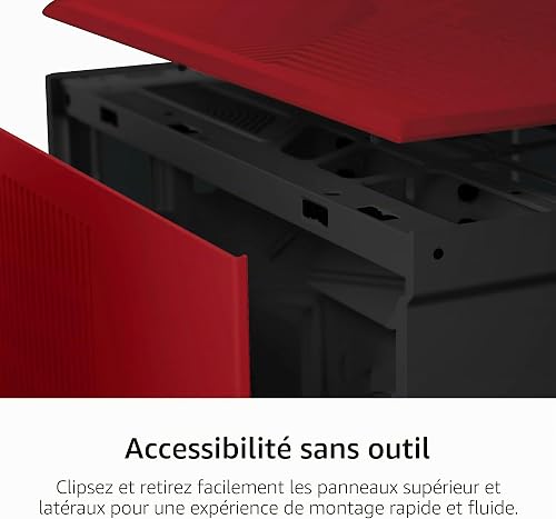 HYTE Y70 - Case da gioco ATX in vetro temperato panoramico a doppia camera con design moderno, con cavo riser PCIE 4.0 incluso, rosso (CS-HYTE-Y70-BR) - 9
