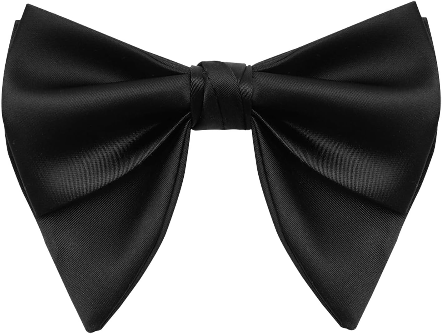 Oversized Bow Ties for Men Pre-tied Adjustable Bowties Men, Solid Color Mens Bow Tie for Wedding Suit Tuxedo Shirt