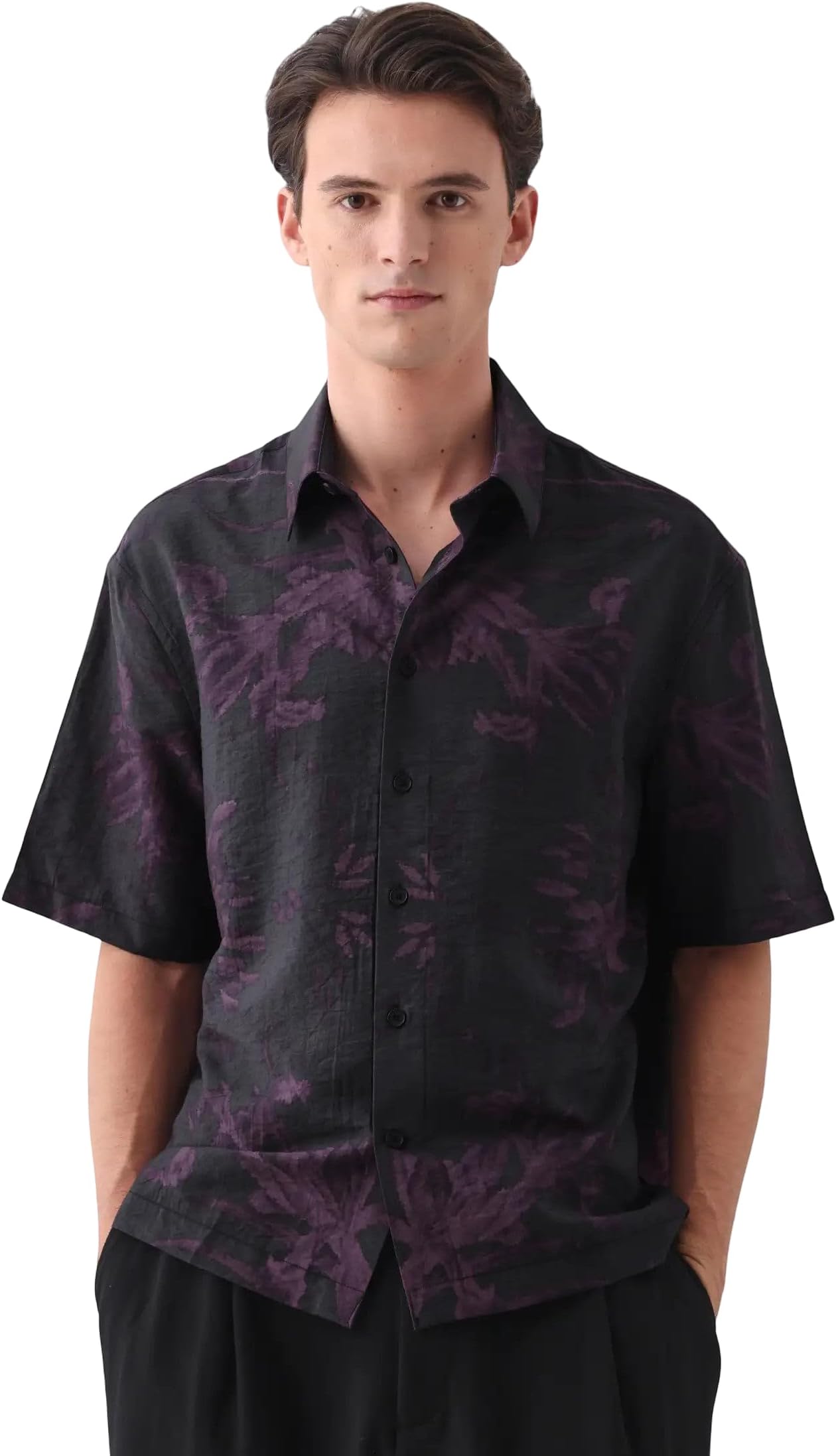 Boxy fit Abstract Print Shirt