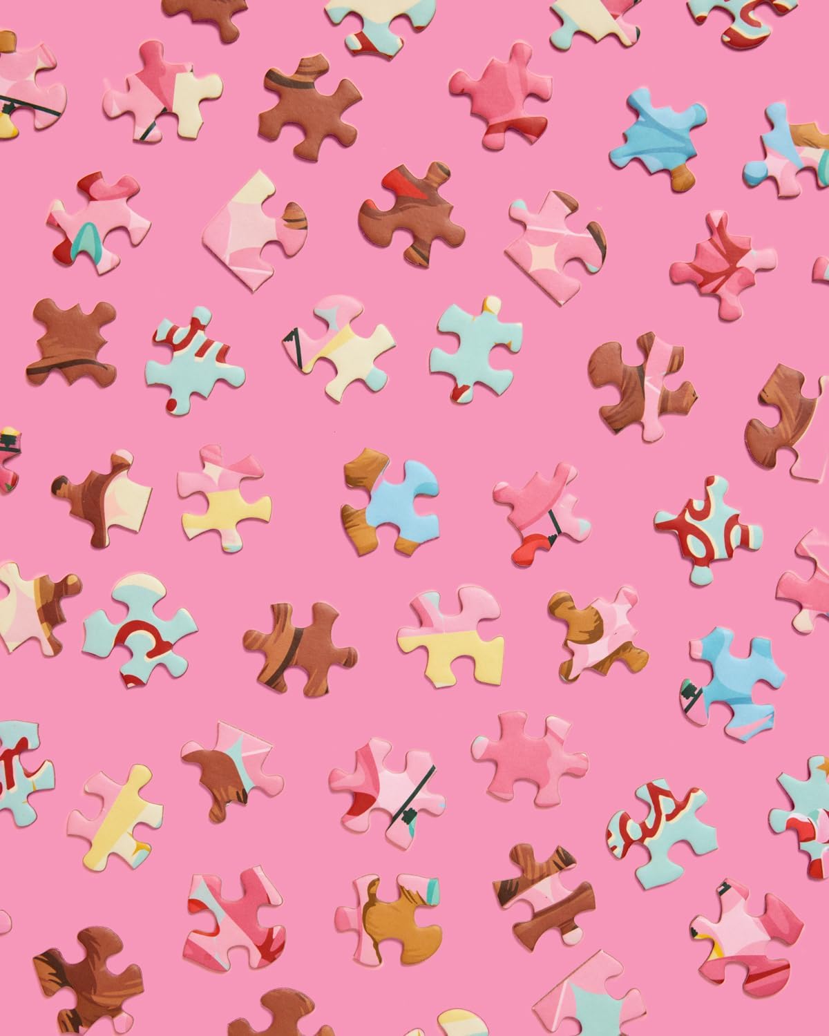 xo, Fetti Christmas Puzzle - 1000 Pieces | Pinkmas Holiday Jigsaw, Vintage Cozy Winter Game, Family Night, Festive Gift, Girly Vibes