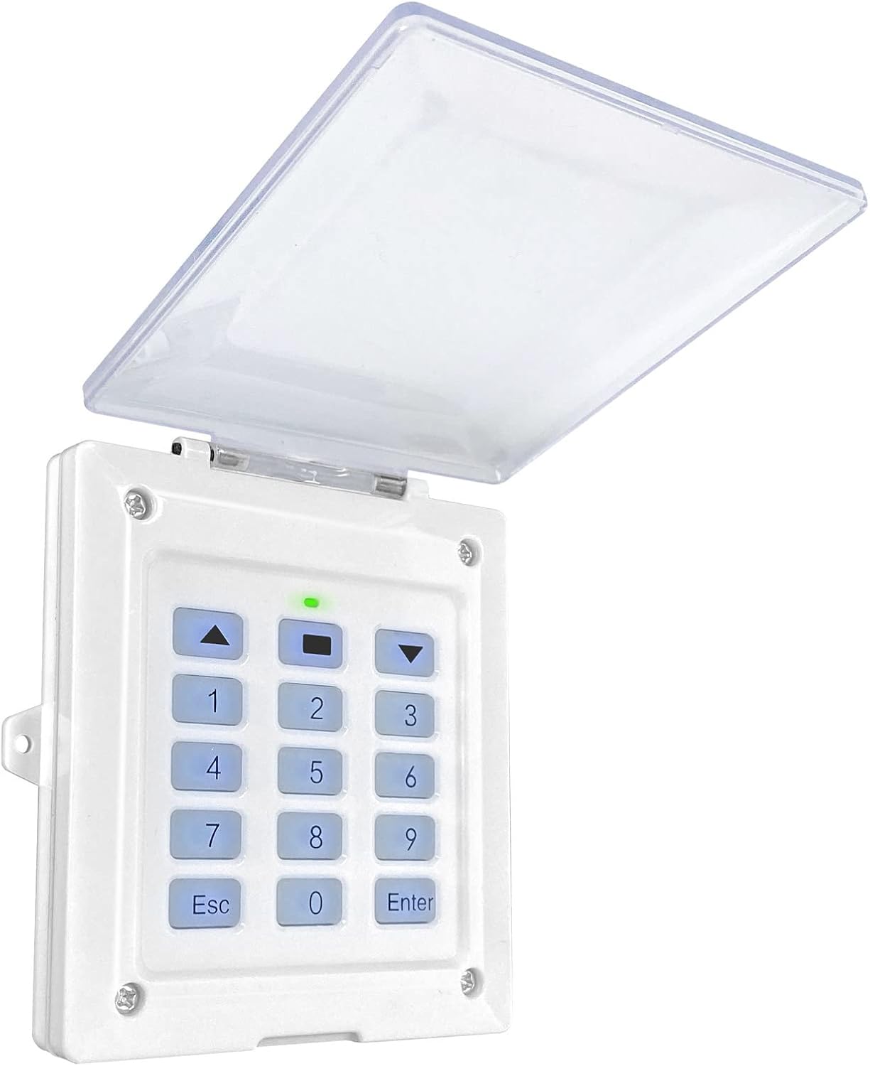 Blütezeit Wireless Keypad with IP54 Waterproof Cover for 433MHz Gate Openers, Secure PIN Code Access System, Compatible with Automatic Sliding & Swing Gate Operator Motors
