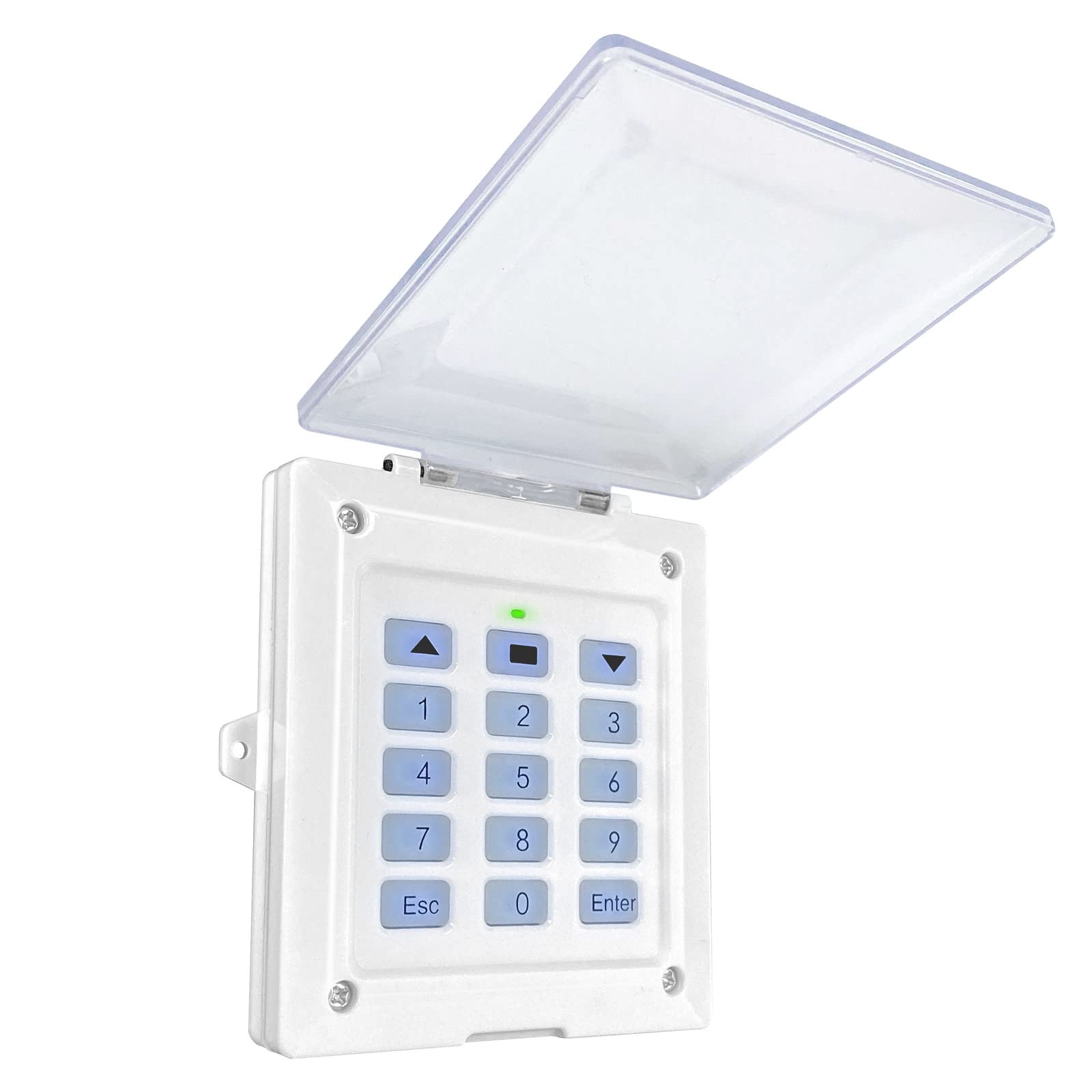 Blütezeit Sistema de acceso digital con teclado inalámbrico, entrada automática de código de seguridad, panel de operador de puerta, control remoto para motor automático de apertura de puerta
