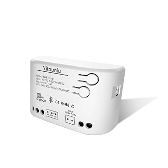 EWeLink 1 CH واي فاي نقطة التبديل الذكية/قفل الذاتي تتابع التبديل 7-32 V، الهاتف المحمول التحكم عن بعد التبديل عن بعد APP على الخروج وحدة، توقيت/تأخير، متوافق مع اليكسا جوجل