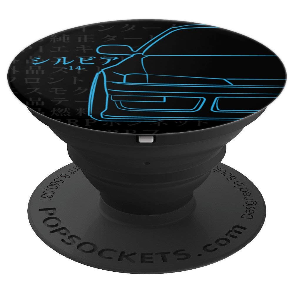240sx Kouki S14 JDM Blue Graphic PopSockets Grip and Stand for Phones and Tablets