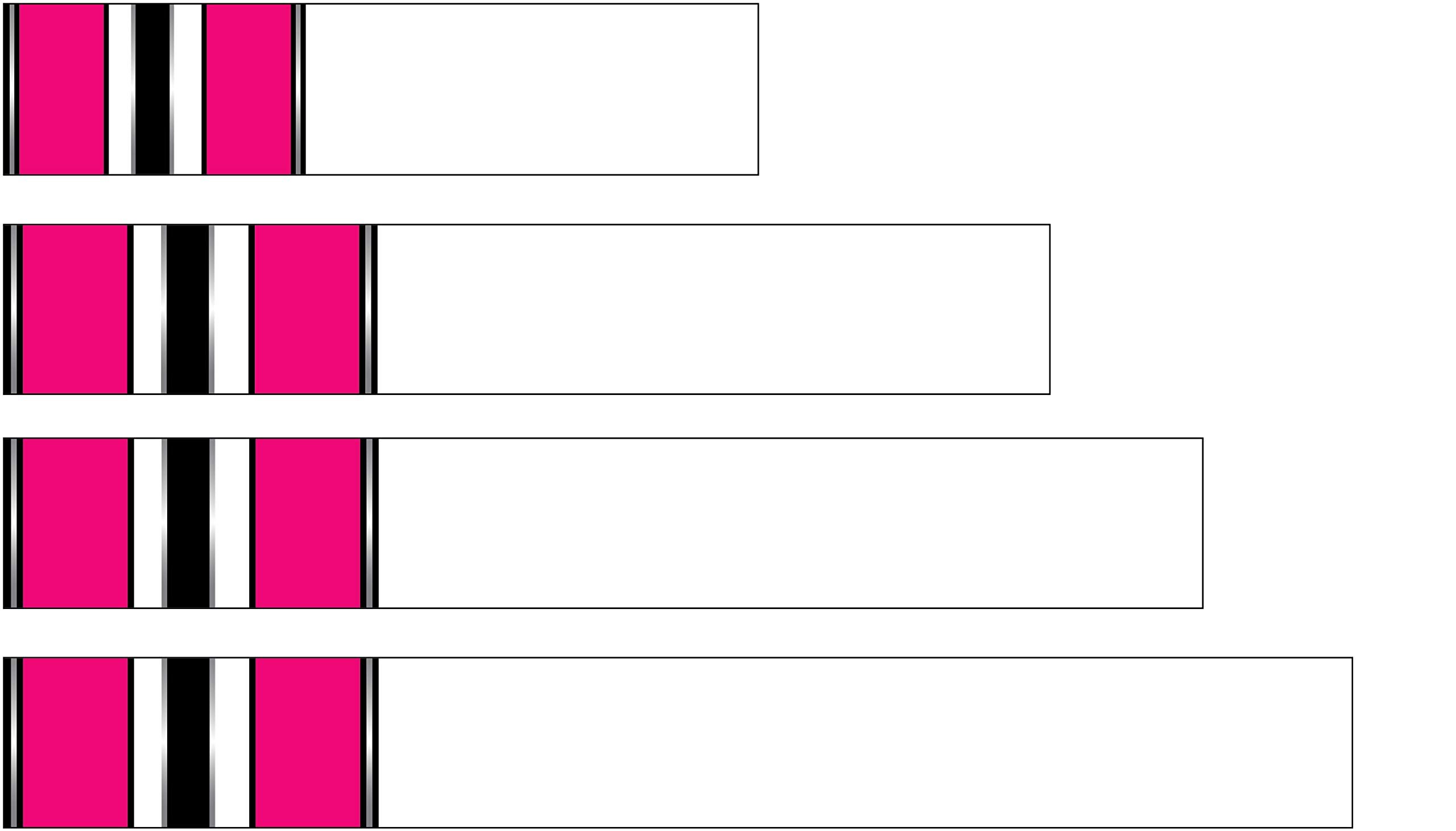 White Water Archery Non-Laminated White Background Pink Stripes Traditional 20 Crest Arrow Wraps 15 pk Choose Length Width (7, 1.25)