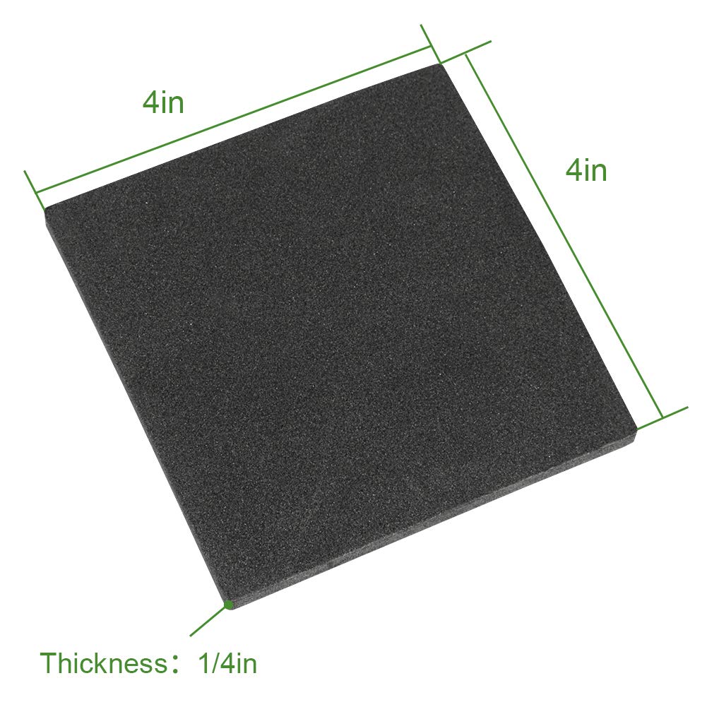 Buy Closed Cell Foam Padding Tape,Adhesive Neoprene Sheets,8 Pcs 4in x