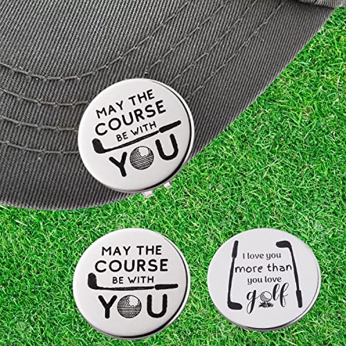Marcador de bola de golfe com clipe magnético para chapéu, um presente de golfe perfeito para homens