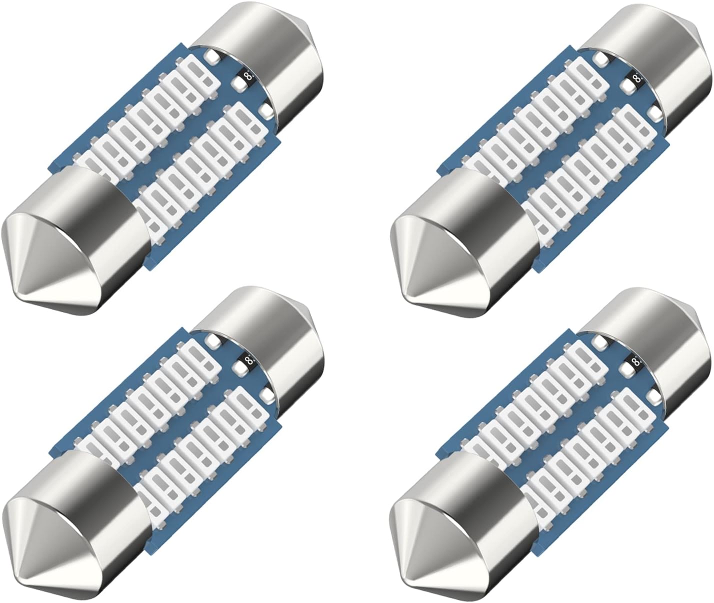 DE3175 Led Car Bulb 31mm 1.22in Led Festoon Bulb, DE3021 DE3022 DE3023 6428 6430 7065 Led Festoon Bulb, Interior Led Used for Car Map Dome Light etc,Pack of 4pcs Blue