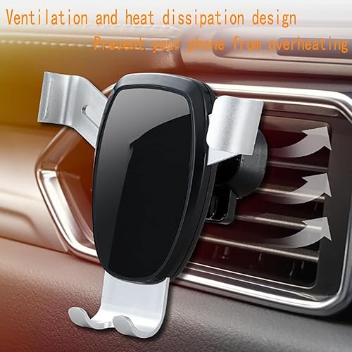 Miniatura 4 de Soporte universal reforzado de segunda generación para teléfono móvil, instalación de salida de aire, con cable USB, compatible con teléfonos
