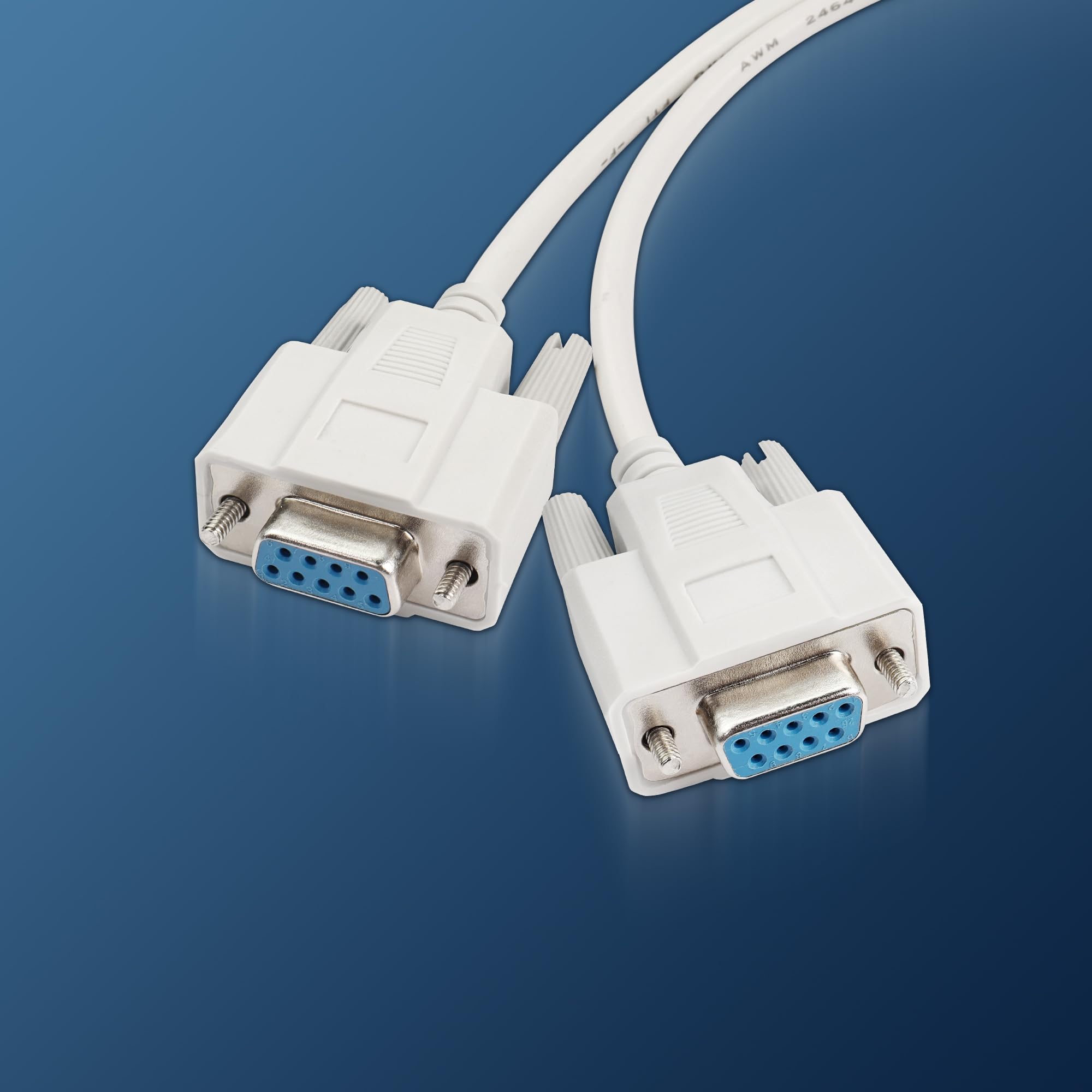 DB9 Y Splitter Cable DB9 9 Pin 1 femmina ale a 2 femmine Rs232 Serial Splitter Adapter Straight-Through Cable per collegare vari dispositivi di interfaccia seriale 30cm
