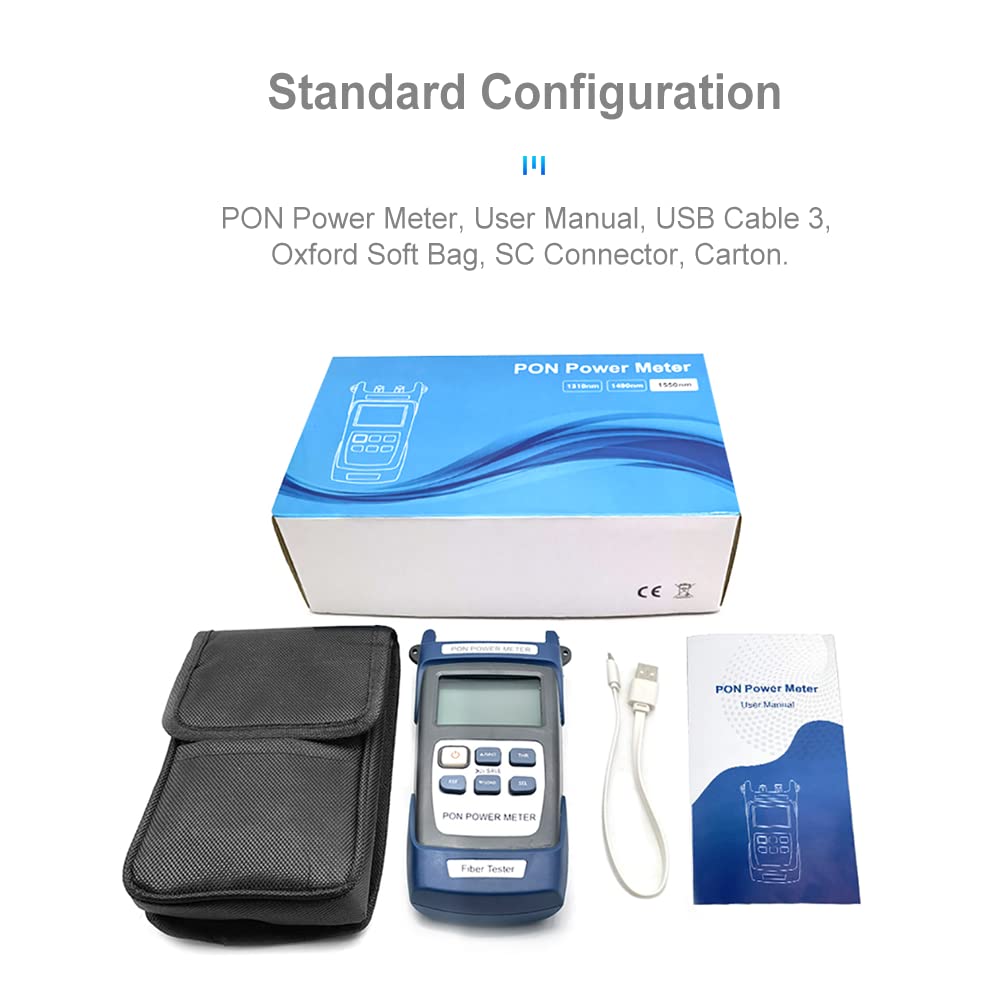 TM581 PON-Leistungsmesser (SC-APC) für FTTX ONT OLT 1310/1490/1550nm