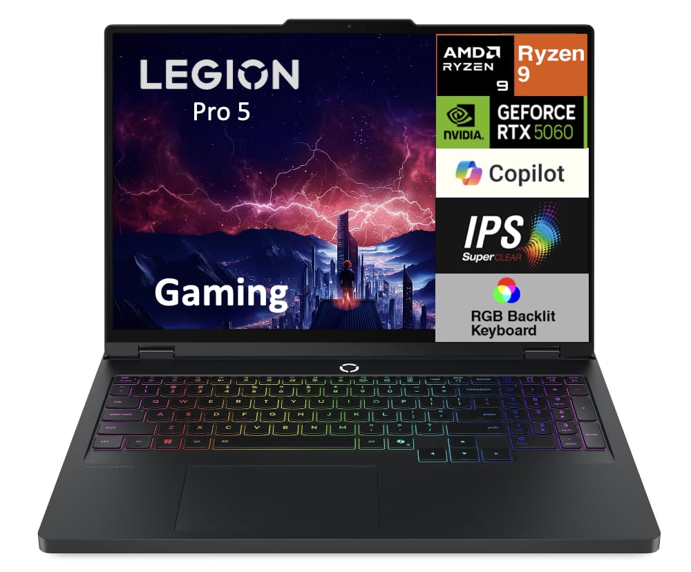 Amazon.com: Lenovo Legion Pro 5 AI-Powered Copilot+ Gaming Laptop