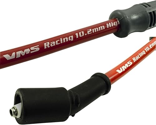 Miniatura 2 de VMS RACING Juego de cables de encendido de bujía de motor de alto rendimiento rojo de 0.402 in 32829 compatible con motores VORTEC Chevy Chevrolet