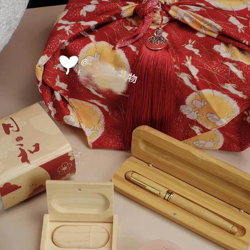 Japan Wrap The Cloth Cotton Line, 55 * 55CM 6/12PCS Chang'e & Moon wielokrotnego użytku ściereczka do pakowania(Red,55 * 55cm 12PCS)