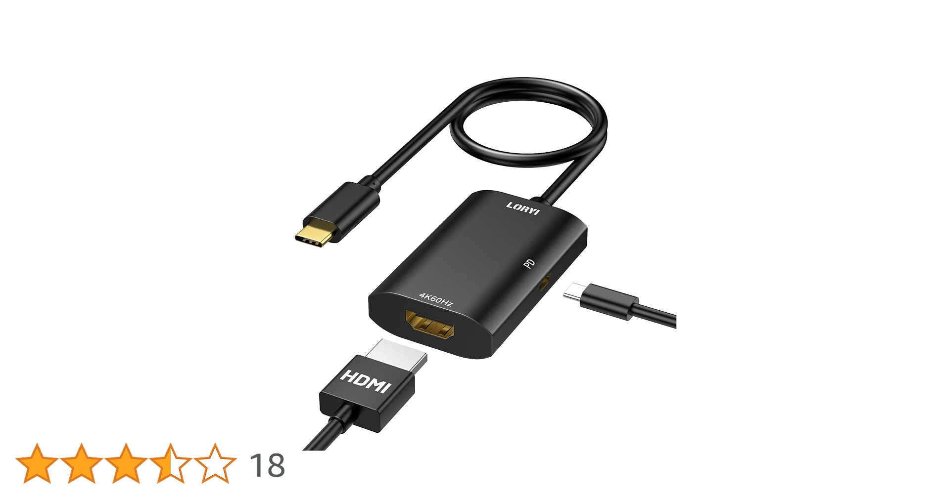 Amazon.co.jp: USB-C HDMI 変換アダプタ100W PD USB-C HDMI 充電 給電