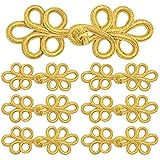 12 Pairs Chinese Knots Frog Buttons Traditional Chinese Style Closure Buttons Fasteners for DIY Swea