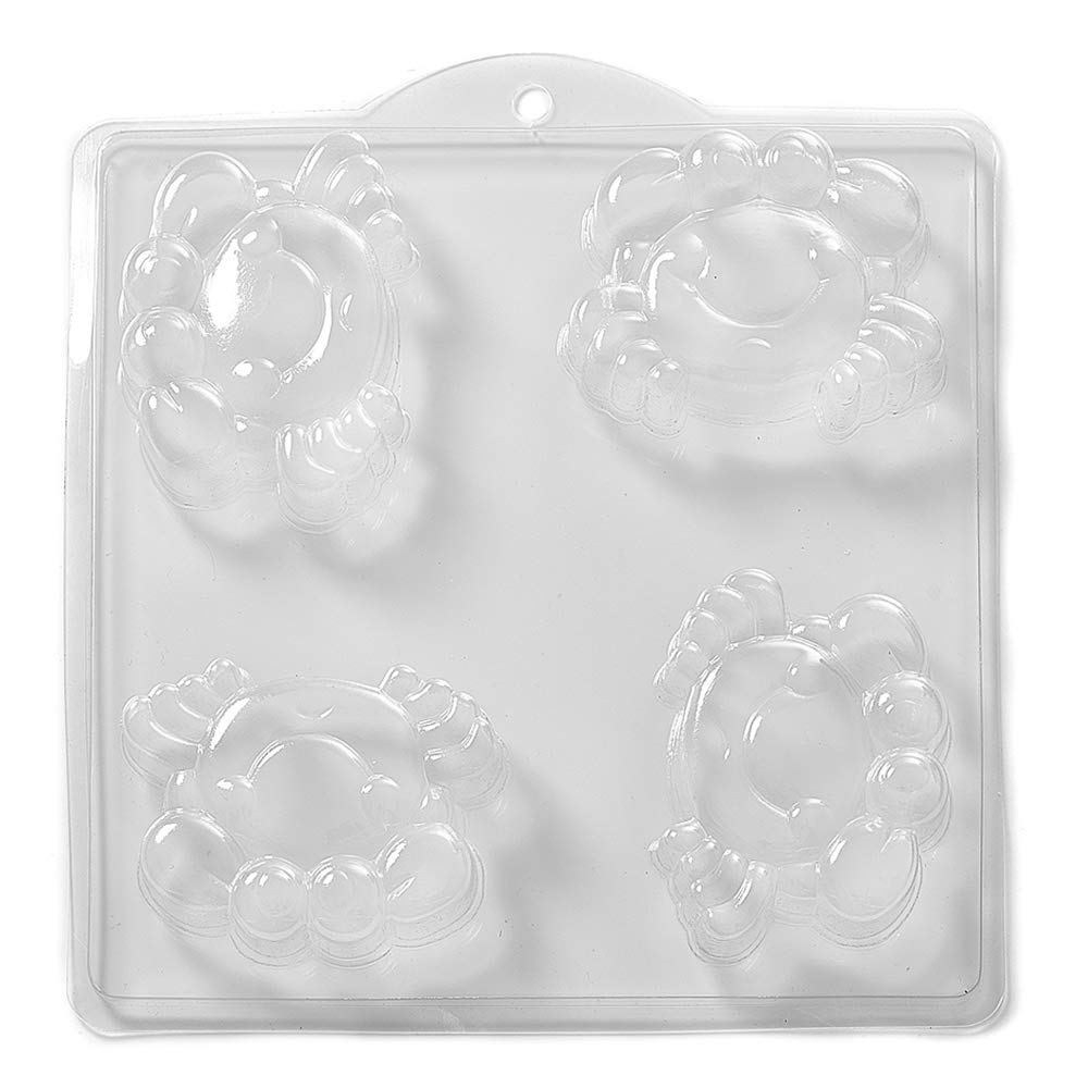 Moule crabe savon 4 cavités pour cosmétique maison et DIY M48 X 10