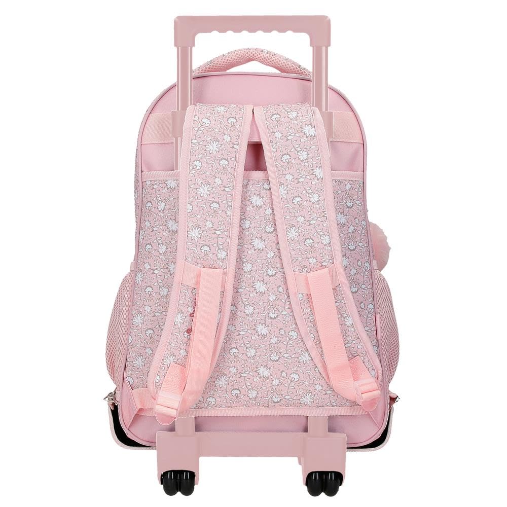 Pepe Jeans MIA Zaino Compatto Staccabile 2 Ruote Rosa Chiaro 32x45x21 cm Poliestere 30.2L di Joumma Bags