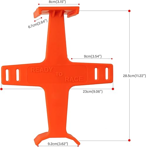 Miniatura 2 de PRO CAKEN Soporte universal de horquilla de motocicleta de 10.6 pulgadas, protección de horquilla de plástico, protector de horquilla para la