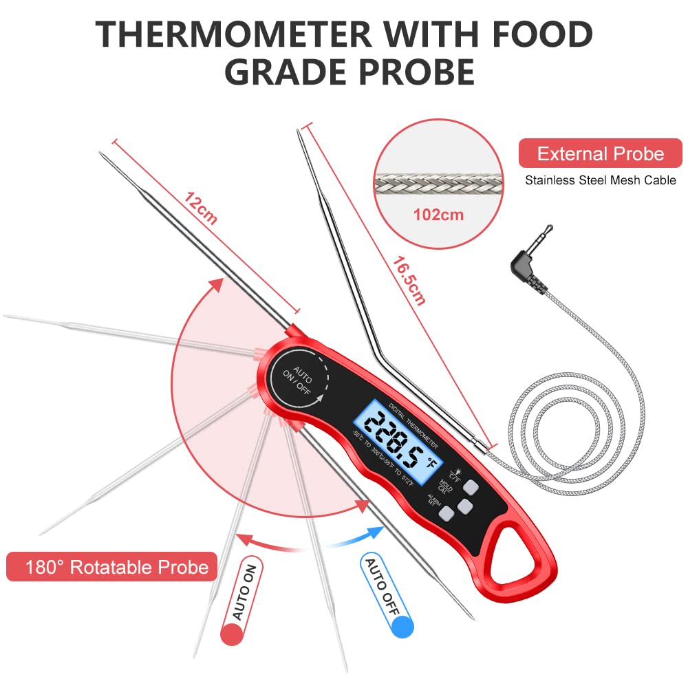 Meat Thermometers, Fast & Precise Read Food Thermometer (DT68A) thumbnail 4