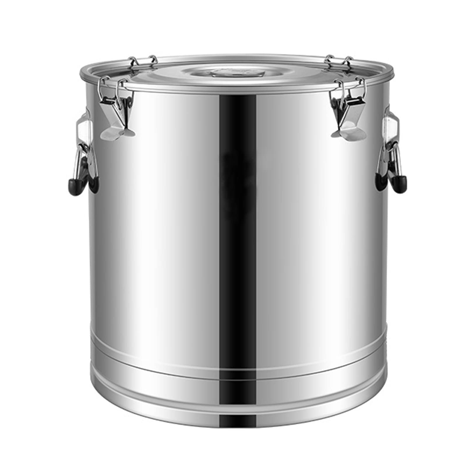 WOTZOV 25-105L Milk Cans Wine Pail Bucket Milk Jug Oil Barrel Tea Canister, 304 Stainless Steel Silicone Seal Tank Heavy Duty Dairy Pot For Liquid Solid Storage,75L，25L