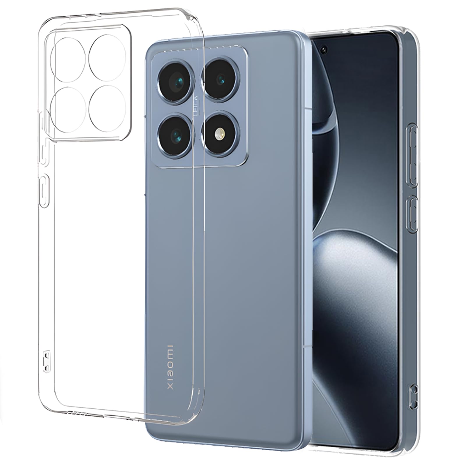 Amazon.co.jp: ZLFENJOY For Xiaomi 14TPro ケース クリア 柔軟なTPU