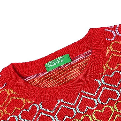 Image of United Colors of Benetton Girl's Regular Fit Crew Neck Knitted Sweater