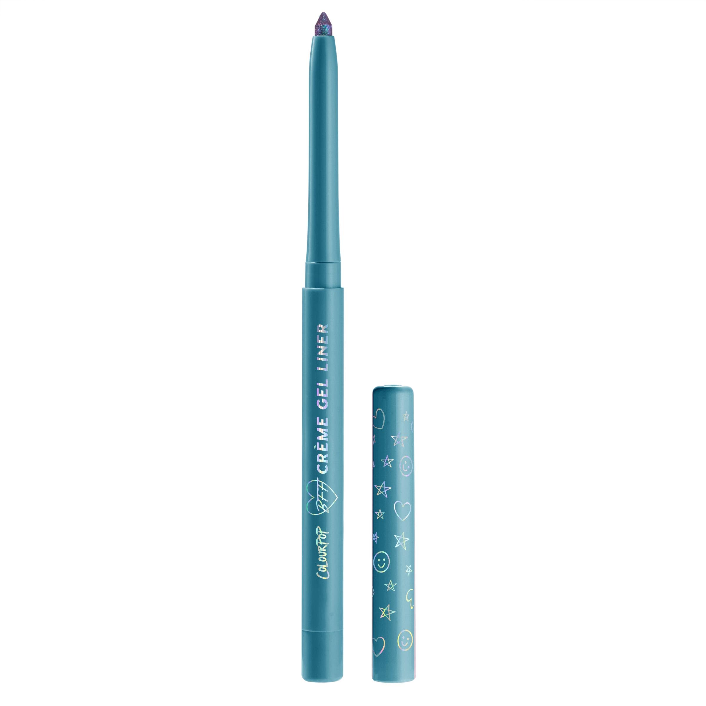 ColourPop Crème Gel Waterproof Chrome Eyeliner - 18HR Wear, Ultra-Pigmented Eyeliner Pencil with Matte & Metallic Finishes - Smudge-Proof, Vegan & Cruelty-Free - Power Trip (0.01 oz)